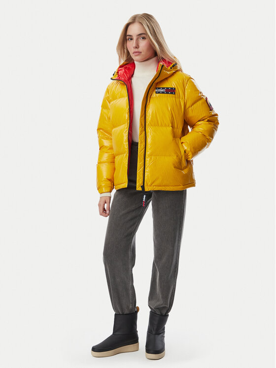 Tommy Jeans Tommy Jeans Пухено яке Alaska  DW0DW23802 Жълт Oversize