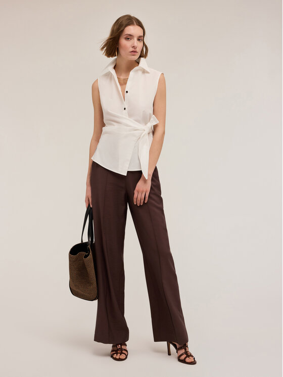 Motivi Motivi Camicia 5229Q000794N011 Bianco Regular Fit