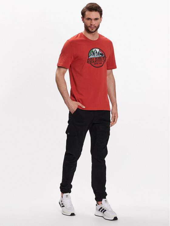 Dolomite Dolomite T-Shirt 296160-1408 Pomarańczowy Regular Fit