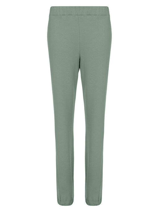 LAURELLA LAURELLA Teplákové kalhoty 3TU015 Zelená Regular Fit