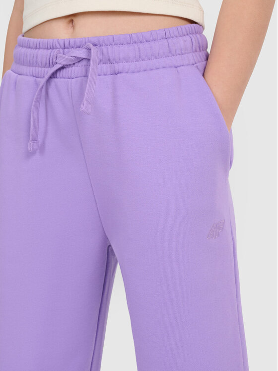 4F 4F Spodnie dresowe BASIC+ Fioletowy Oversize