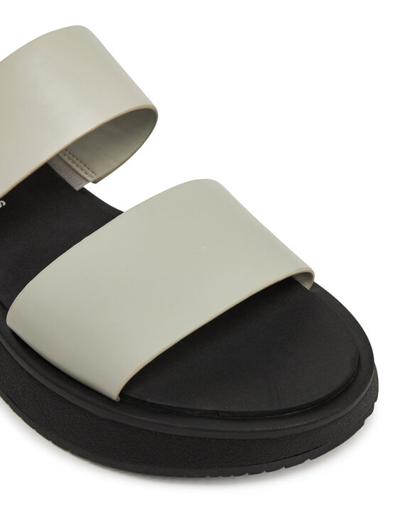 Calvin Klein Jeans Calvin Klein Jeans Şlapi Sandal Slide Double Strap YW0YW01694 Alb