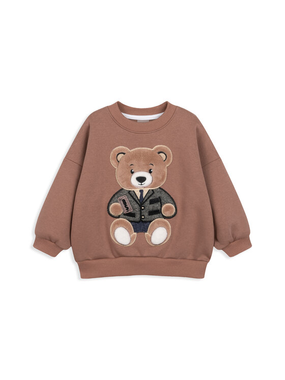 Bluza, rozmiar 116, Brązowy, Bluza oversize Harry Teddy bez kaptura