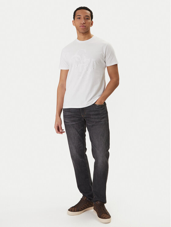 Guess Guess Tričko M6RI03 I3Z14 Biela Regular Fit