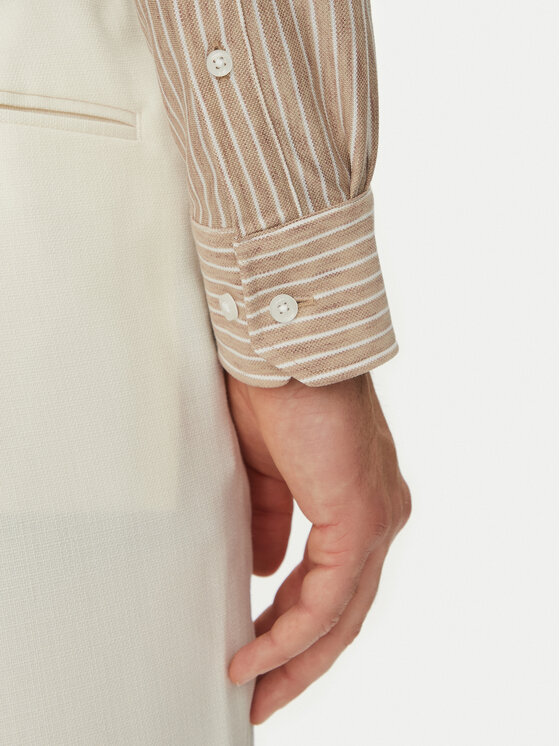 Michael Kors Michael Kors Сорочка MK0DS01538 Бежевий Slim Fit