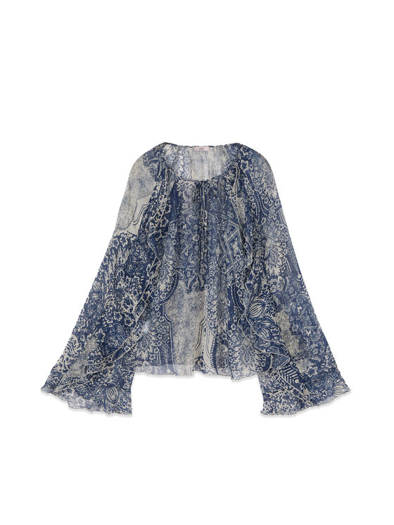 Oltre Oltre Blusa 2084J000864N0Z4 Blu Regular Fit