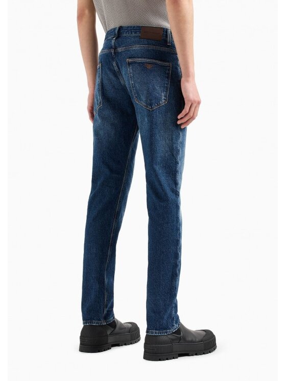 Emporio Armani Emporio Armani Jeansy 3EM000121 AF13281 Niebieski Slim Leg