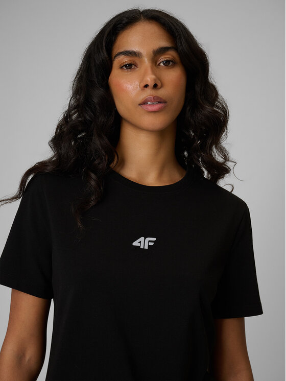 4F 4F T-Shirt NOS Czarny Regular Fit