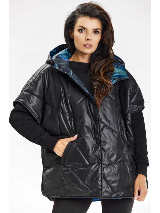 Awama Awama Bezrękawnik A684 Czarny Basic Fit