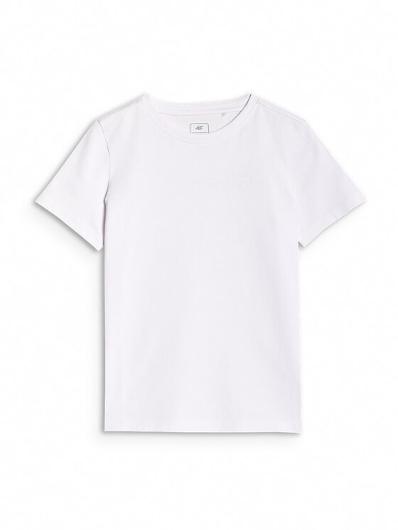 4F 4F T-Shirt BASIC+ Biały Regular Fit
