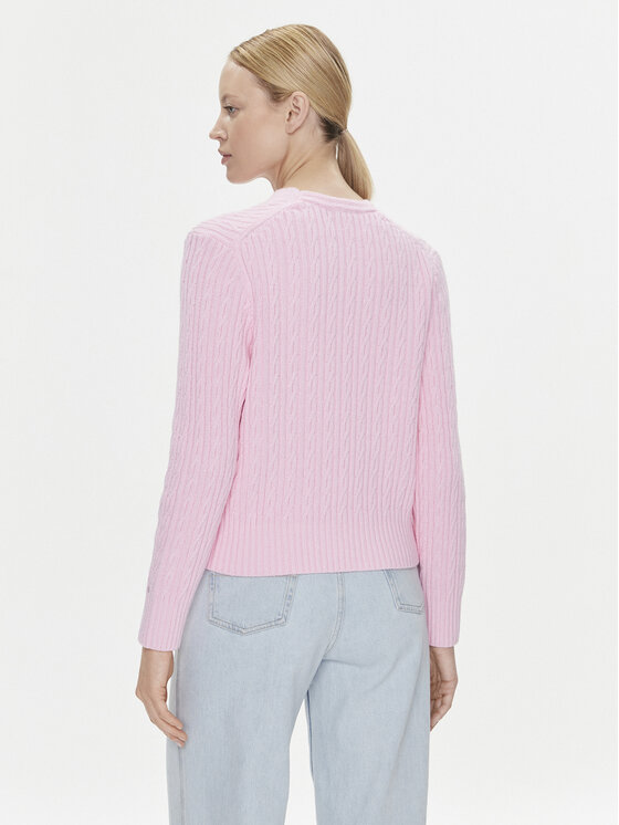 Tommy Hilfiger Tommy Hilfiger Sweter WW0WW39017 Różowy Regular Fit