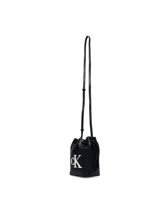 Calvin Klein Calvin Klein Geantă Bold Ck Mini Bucket Crossbody LV04F3870G Negru
