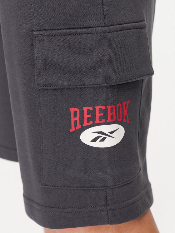 Reebok Reebok Športne kratke hlače Archive Essentials IL8795 Siva Regular Fit