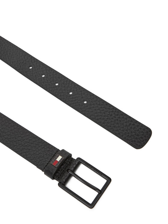 Tommy Jeans Tommy Jeans Curea pentru Bărbați Tjm Elevated Flag Leather 3.5 AM0AM13418 Negru
