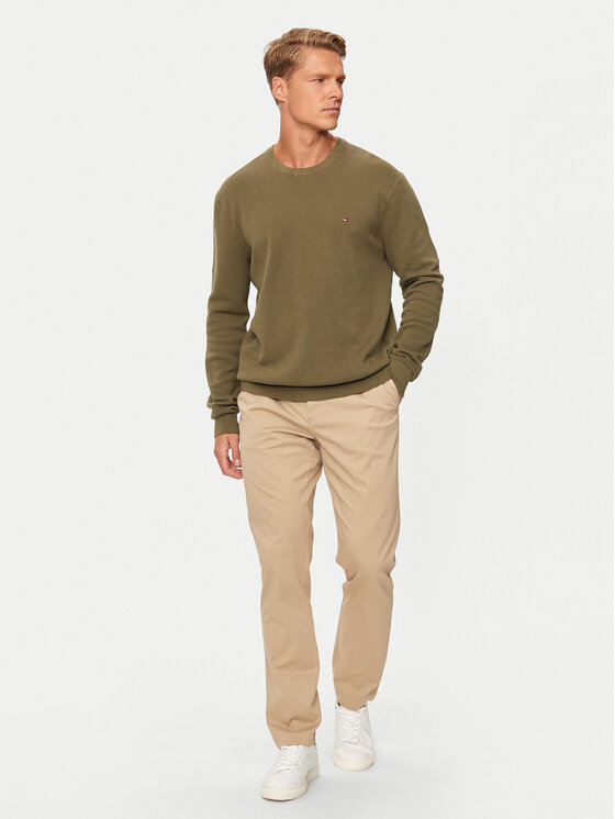 Tommy Hilfiger Tommy Hilfiger Chino Denton MW0MW37873 Bež Slim Fit