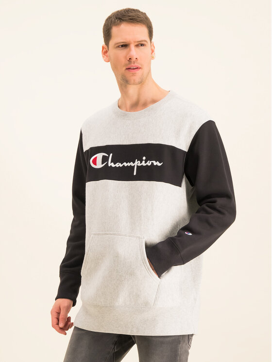 Champion Champion Μπλούζα Reverse Weave 214049 Γκρι Oversize