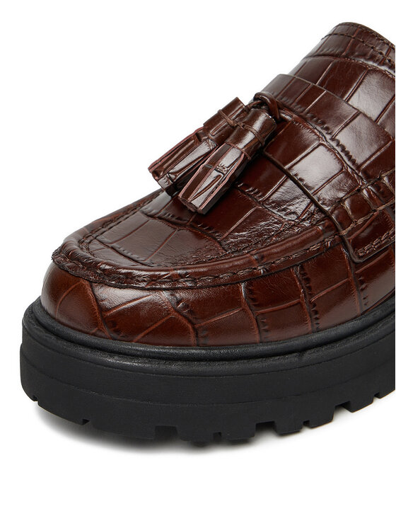 GINO ROSSI Gino Rossi Loafersy EO-HOX-12036 Brązowy