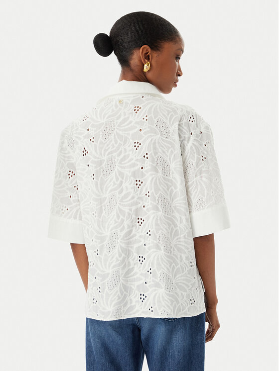 LOLA CASADEMUNT LOLA CASADEMUNT Särkpluus LS2615055 Valge Relaxed Fit