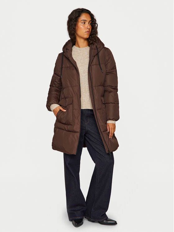 Vila Vila Зимно яке Dorsty 14094320 Кафяв Regular Fit