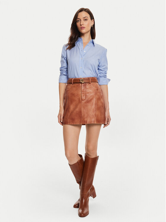 LAUREN RALPH LAUREN Lauren Ralph Lauren Košeľa 200940254001 Modrá Straight Fit