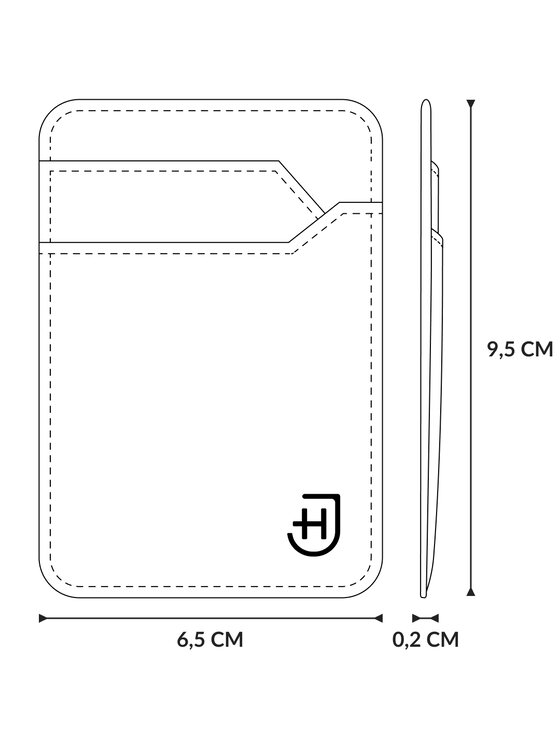 James Hawk James Hawk Mały Portfel Męski Magnetyczny portfel do iPhone'a Brązowy
