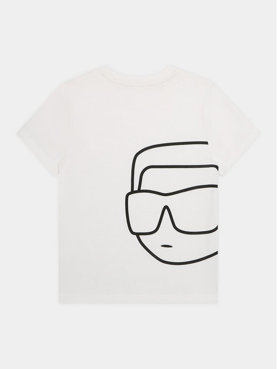 Karl Lagerfeld Kids Karl Lagerfeld Kids Majica Z30056 S Bela Regular Fit
