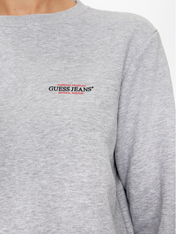 Guess Jeans Guess Jeans Суитшърт W4YQ07 KC811 Сив Regular Fit