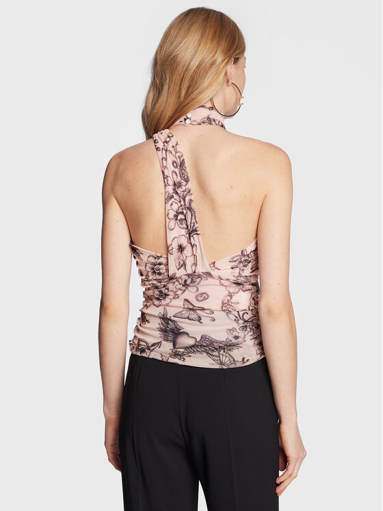 PINKO PINKO Bluzka Tirato 100921 A0NW Różowy Slim Fit