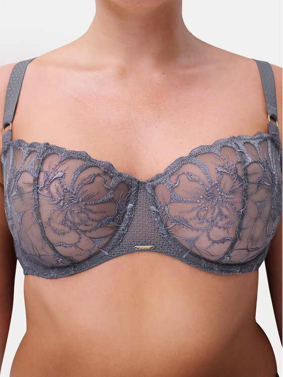 Chantelle Chantelle Бюстгальтер балконет Fleurs C12M50 Сірий