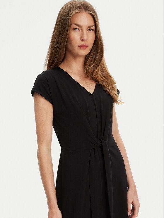 United Colors Of Benetton United Colors Of Benetton Rochie de vară 3FJHDV01T Negru Regular Fit