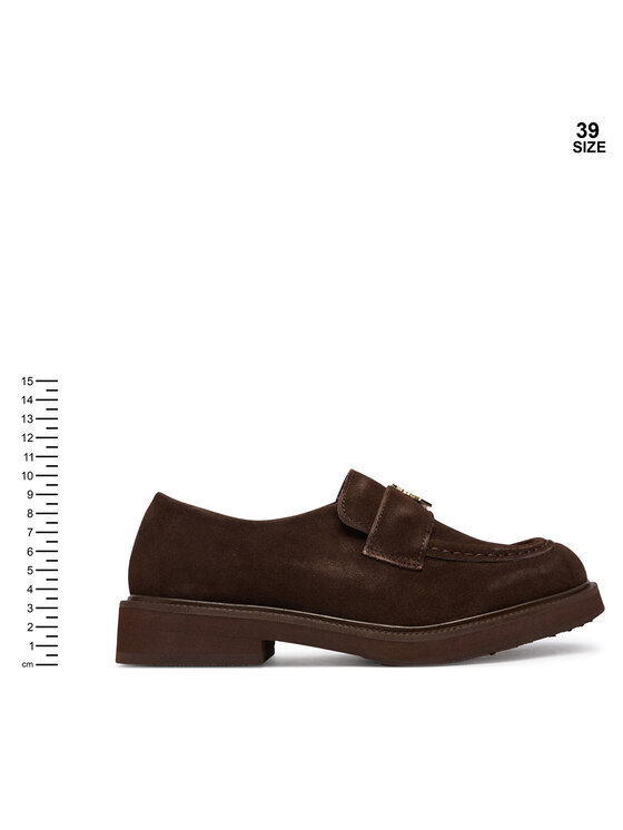 Patrizia Pepe Patrizia Pepe Loafersy PJ445.24 Brązowy ciemny