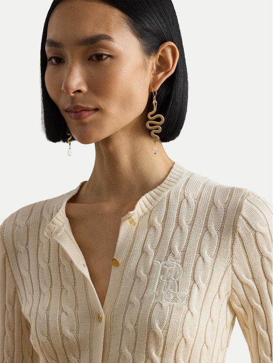 LAUREN RALPH LAUREN LAUREN RALPH LAUREN Kardigan 200P14040001 Krem Regular Fit