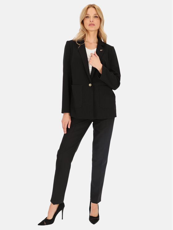 L’AF L’AF Marynarka Lenon Czarny Regular Fit