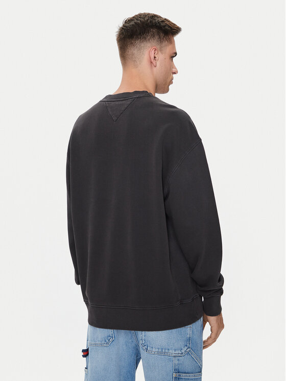 Tommy Jeans Tommy Jeans Μπλούζα Big Flag DM0DM19222 Μαύρο Relaxed Fit