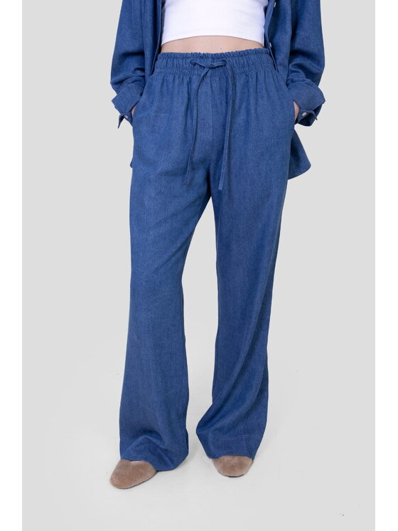 Me complete Me complete Spodnie materiałowe Spodnie Royce Denim Granatowy Oversize