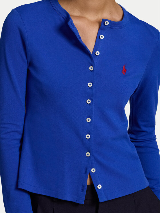 Polo Ralph Lauren Polo Ralph Lauren Kardigán 211941175007 Modrá Slim Fit