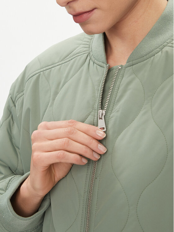 ONLY ONLY Demisezoninė striukė Tina 15300060 Žalia Regular Fit