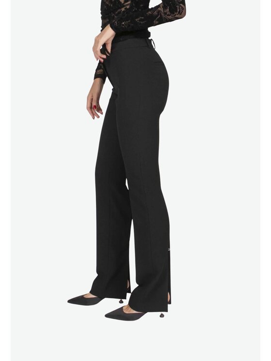 PINKO PINKO Bryczesy Pantaloni lunghi slim Czarny Slim Fit