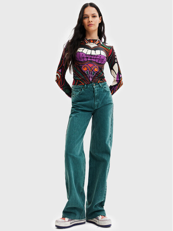 Desigual Desigual Bluse Blair 22WWTK35 Bunt Slim Fit