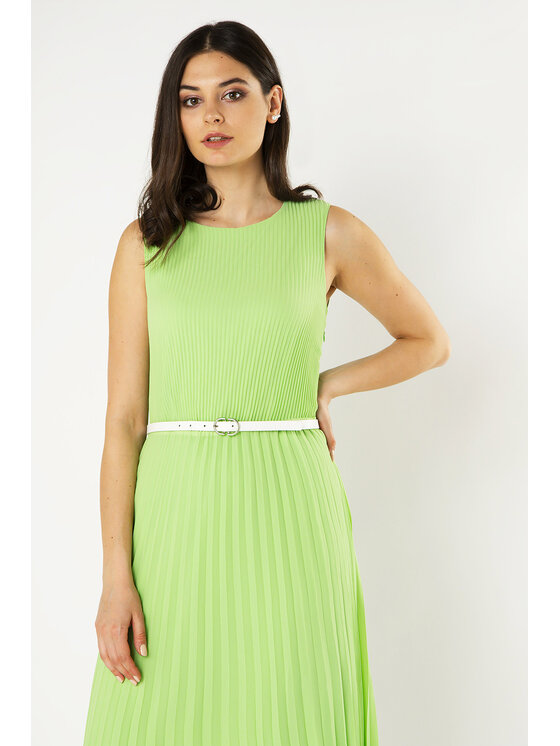 QUIOSQUE QUIOSQUE Každodenné šaty FLUO DRESS Zelená Regular Fit
