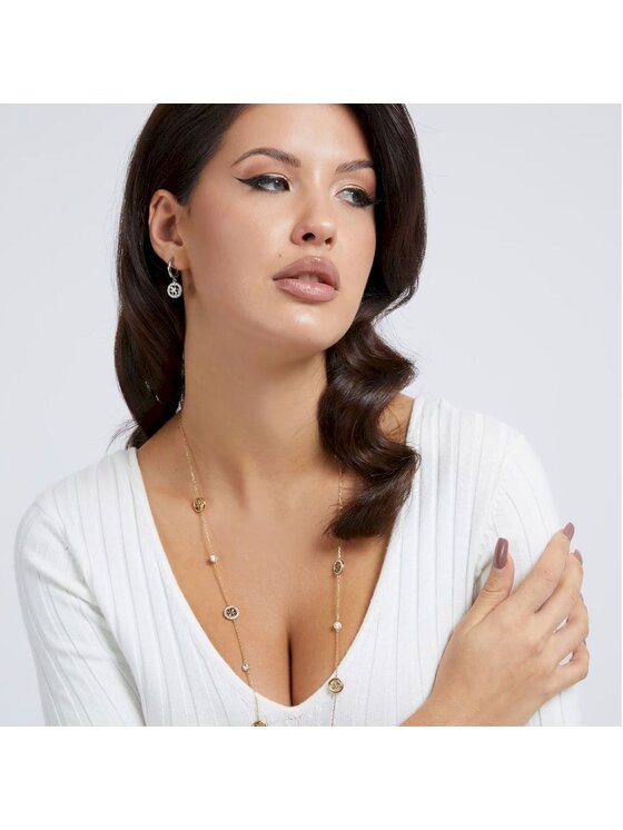 Guess Guess Kolczyki JUBE02135JW-RH Złoty