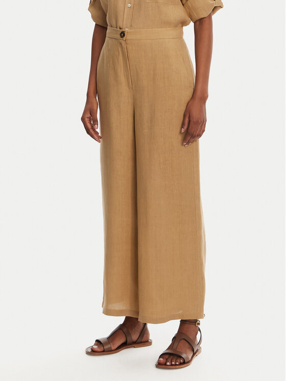 Marella Marella Pantaloni culotte Silvana 2515131022 Beige Regular Fit
