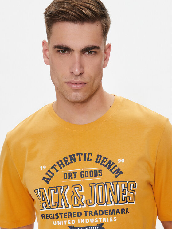 Jack&Jones Jack&Jones T-shirt Logo 12254862 Žuta Standard Fit