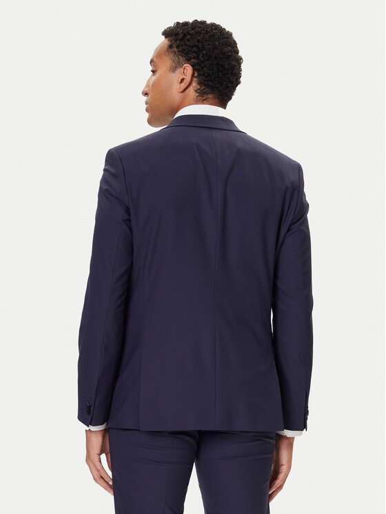 HUGO HUGO Obleka Henry/Getlin232X 50547345 Mornarsko modra Slim Fit