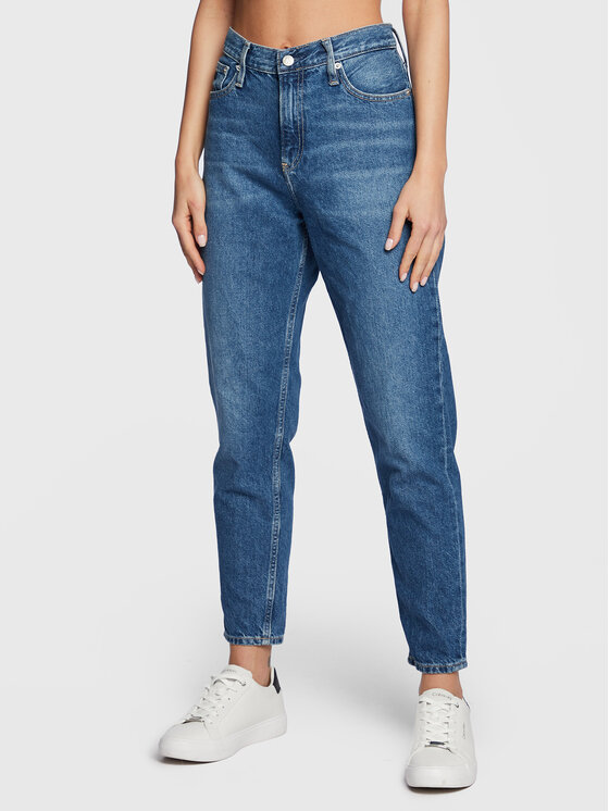 Calvin Klein Jeans Calvin Klein Jeans Džinsi J20J220194 Zils Mom Fit