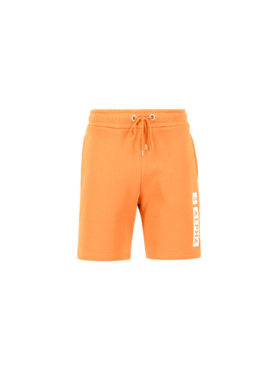 Alpha Industries Alpha Industries Szorty Alpha Puff Print Short Pomarańczowy Regular Fit