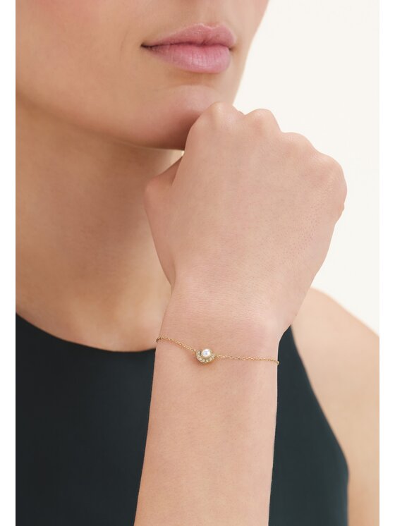 Rosefield Rosefield Bransoletka MODERN PEARL Złoty