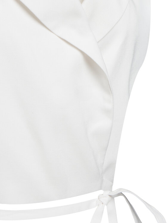 ACCESS FASHION ACCESS FASHION Kamizelka 53-1028-195 Biały Slim Fit