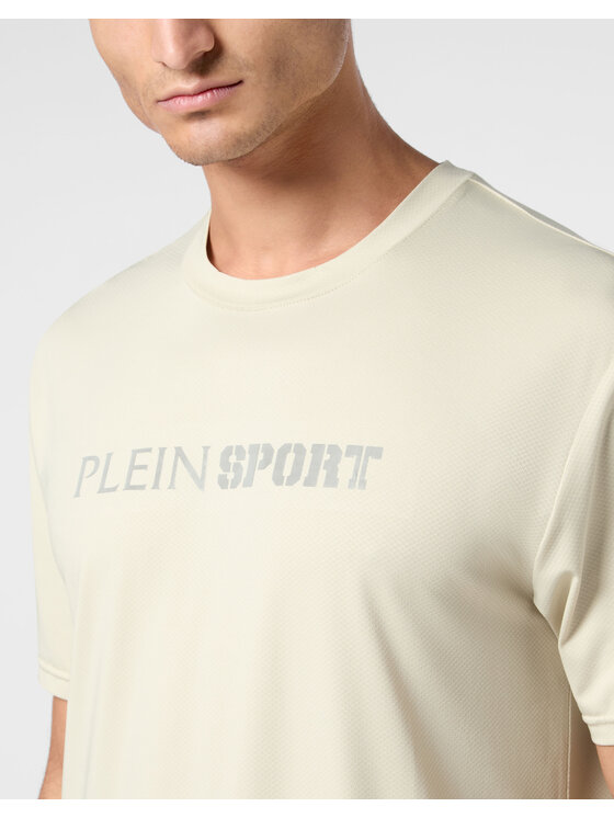 Plein Sport Plein Sport T-Shirt 22969 Beżowy Regular Fit
