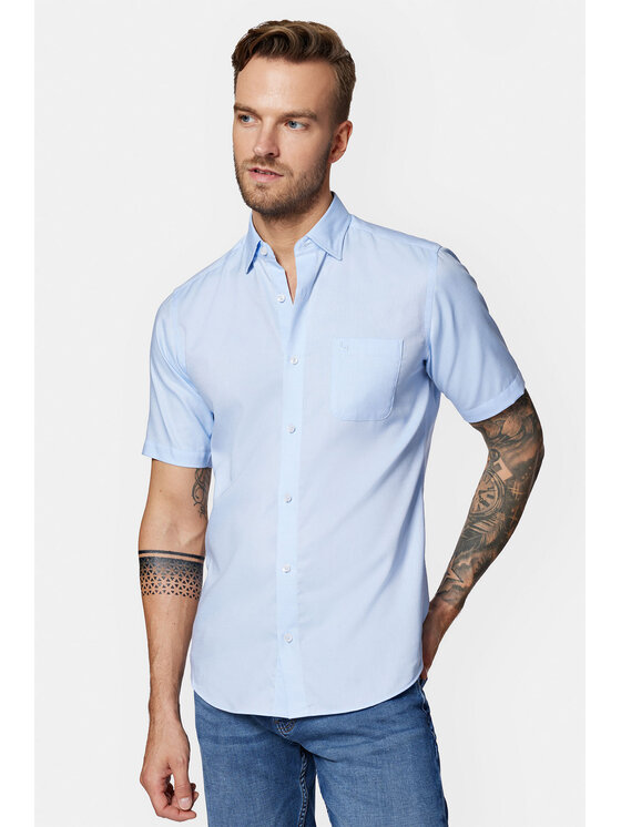 Lancerto Lancerto Koszula Monica KO073123000044 Błękitny Slim Fit